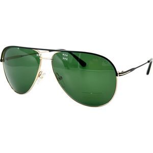 Tom Ford FT0466 Erin Mens Sunglass 05N Black w Green
